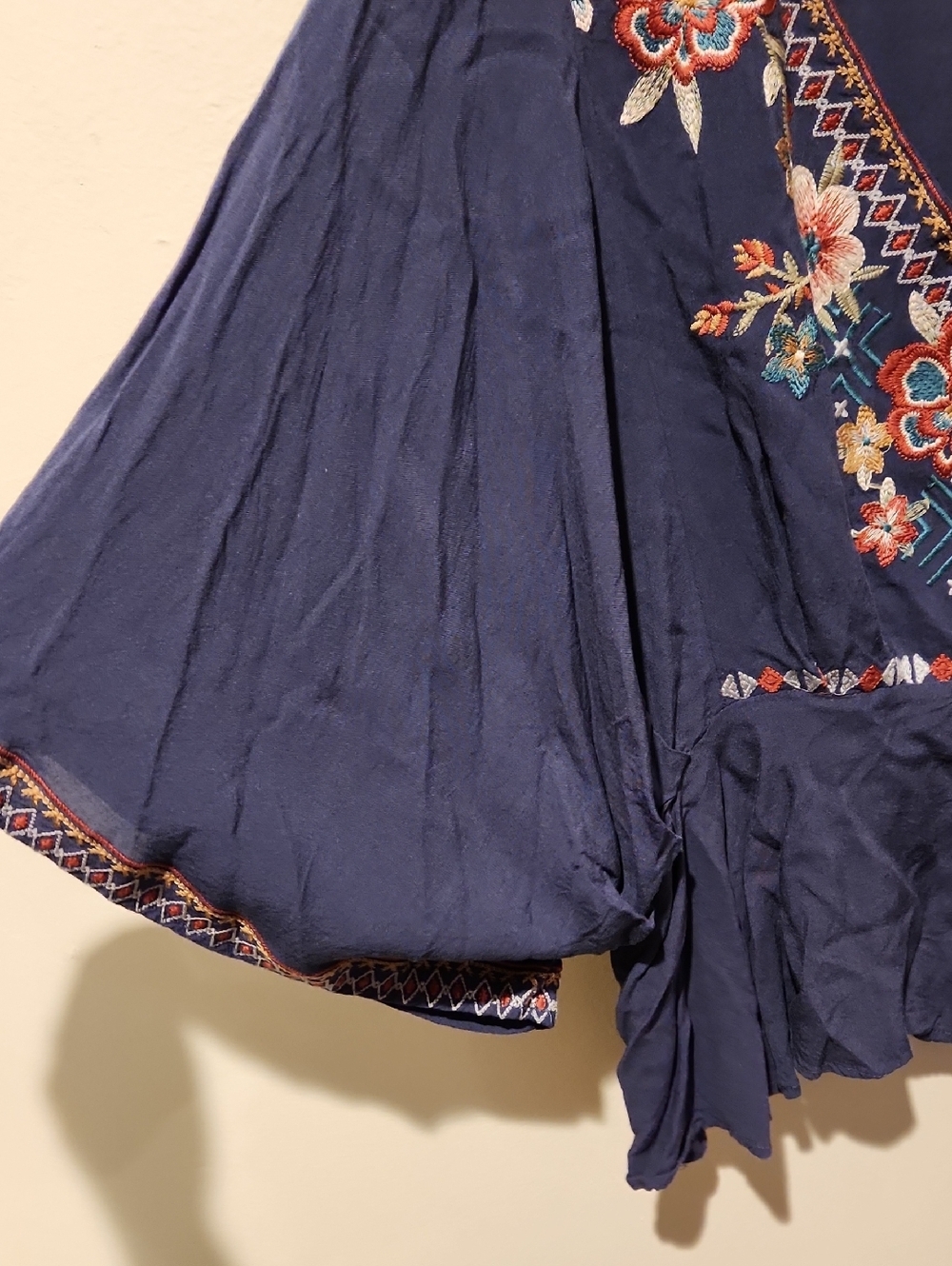 ❤️ SAVANNA JANE EMBROIDERED BOHO PEASANT TOP, SMALL - Picture 2 of 7